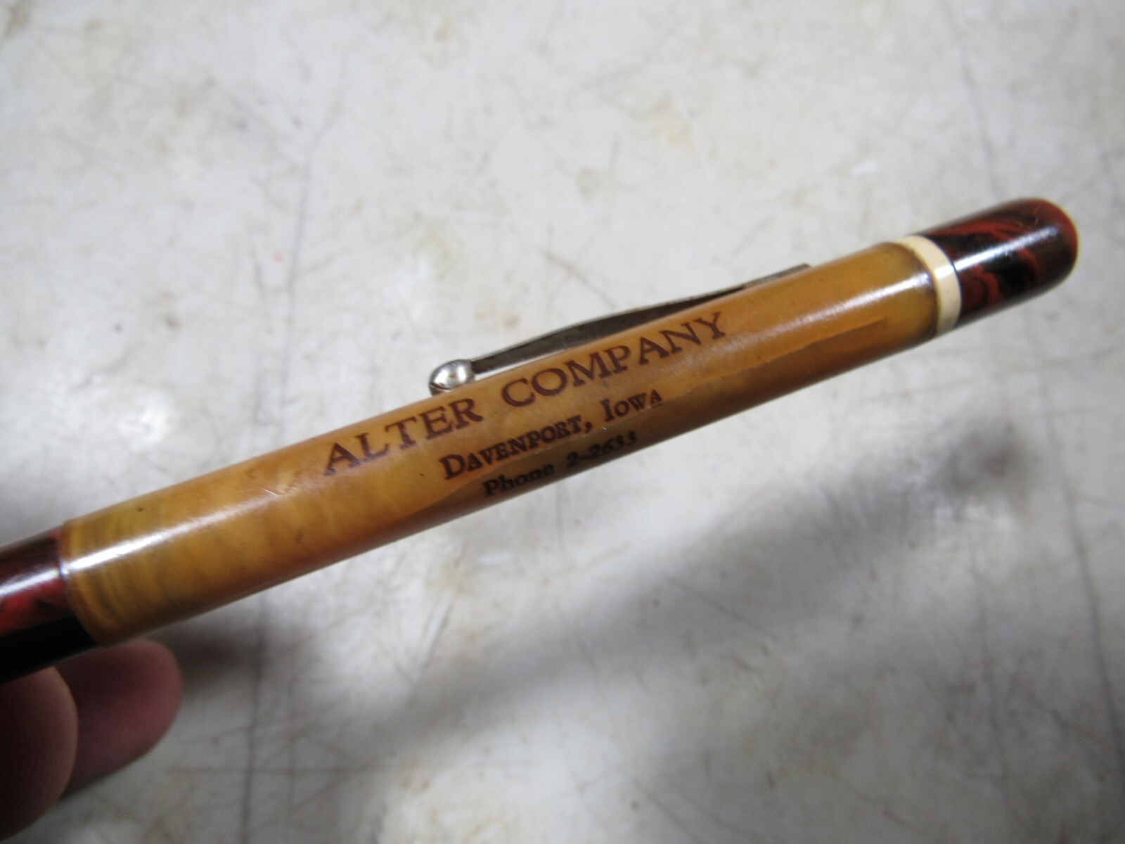 Vintage/Antique Redipoint Bakelite Catalin Mechanical Pencil Davenport Iowa
