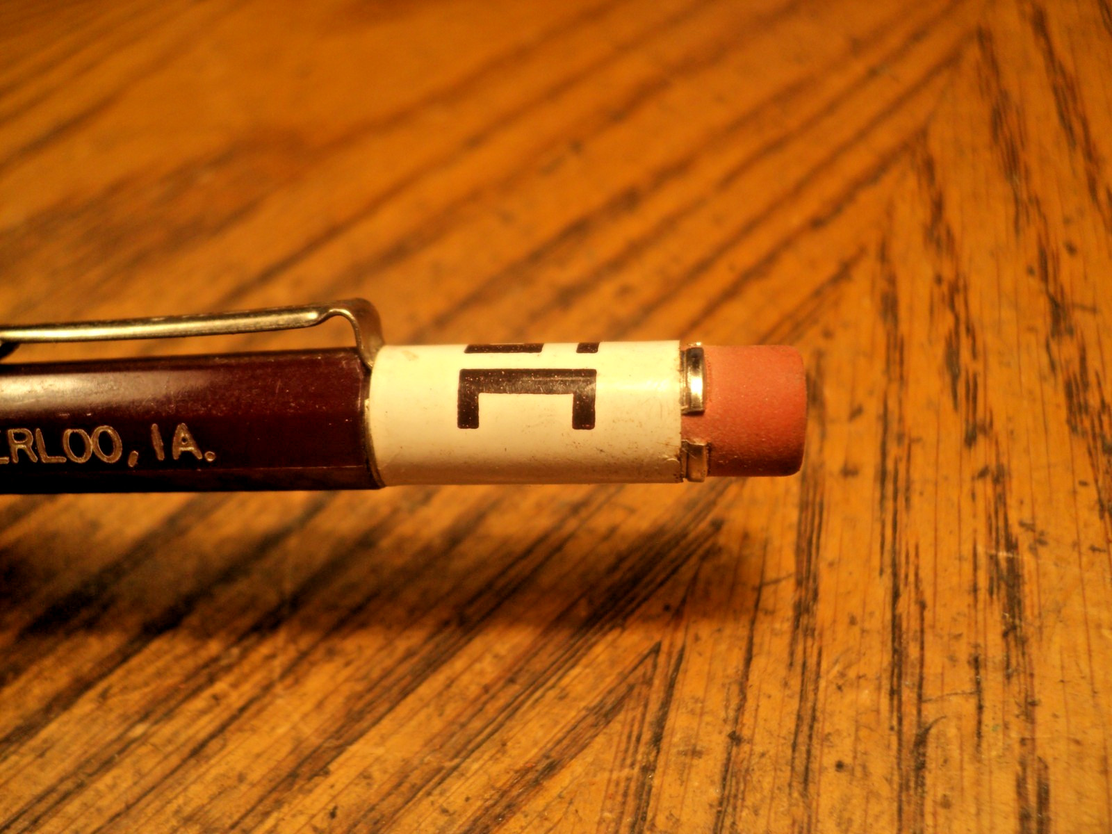 Vintage Durolite Mechanical Pencil Clark Supply Co Waterloo IA 5-5/8″ Long USA A