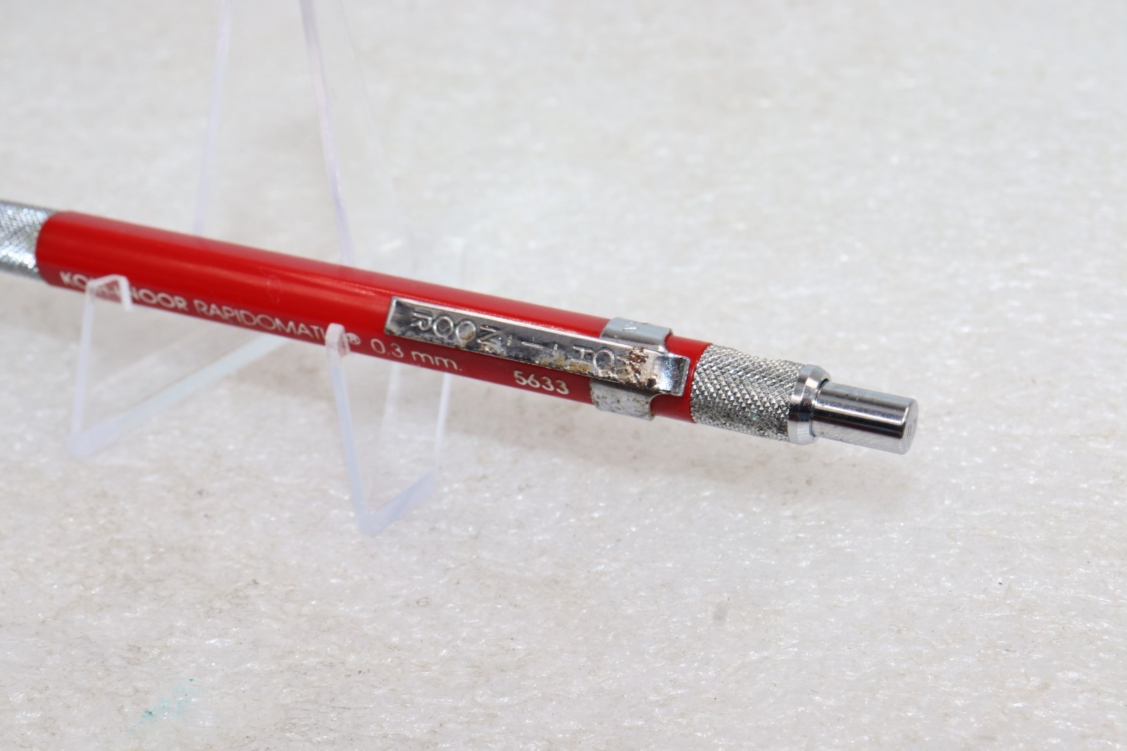 Vintage Koh-I-Noor Rapidomatic Red 5633 Mechanical Pencil 0.3mm Japan
