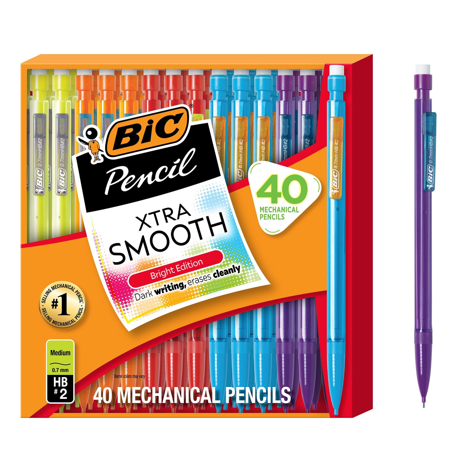 Xtra Smooth Bright Edition Mechanical Pencils, 0.7 mm Medium Point, Bulk Scho…