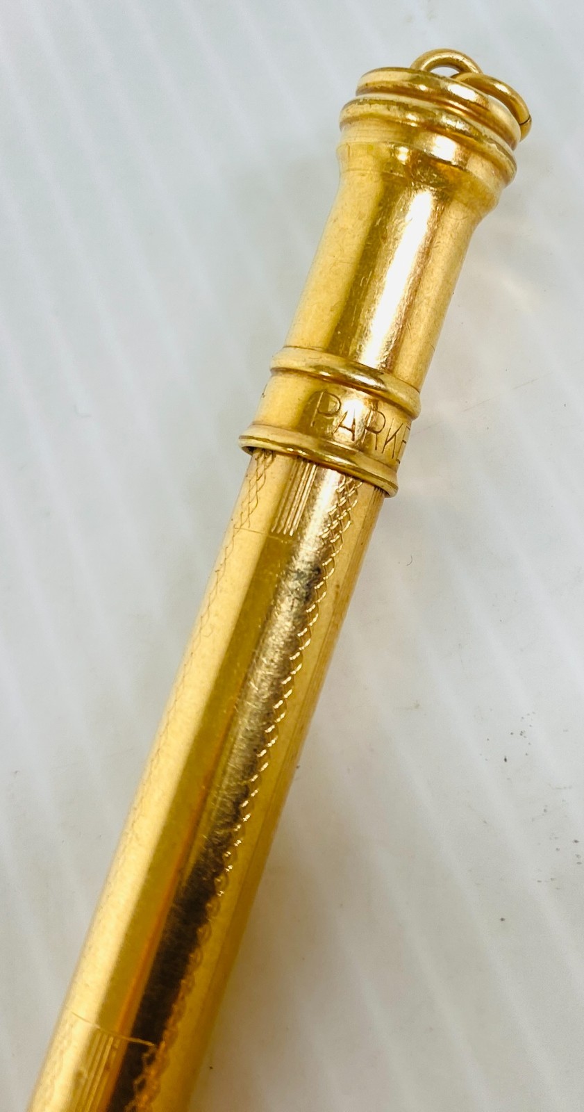 Parker Lucky Lock Gold Filled Ring top mechanical Pencil Made in USA Vintage