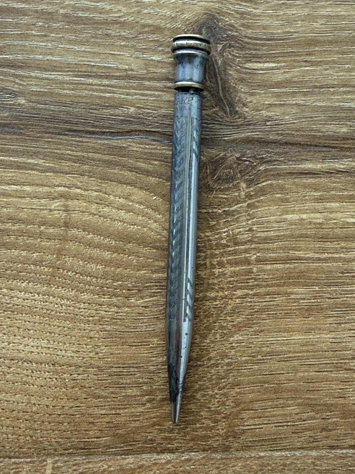 Wahl Eversharp 4” Triple Plated Mechanical Pencil Good Condition Has Wear Works