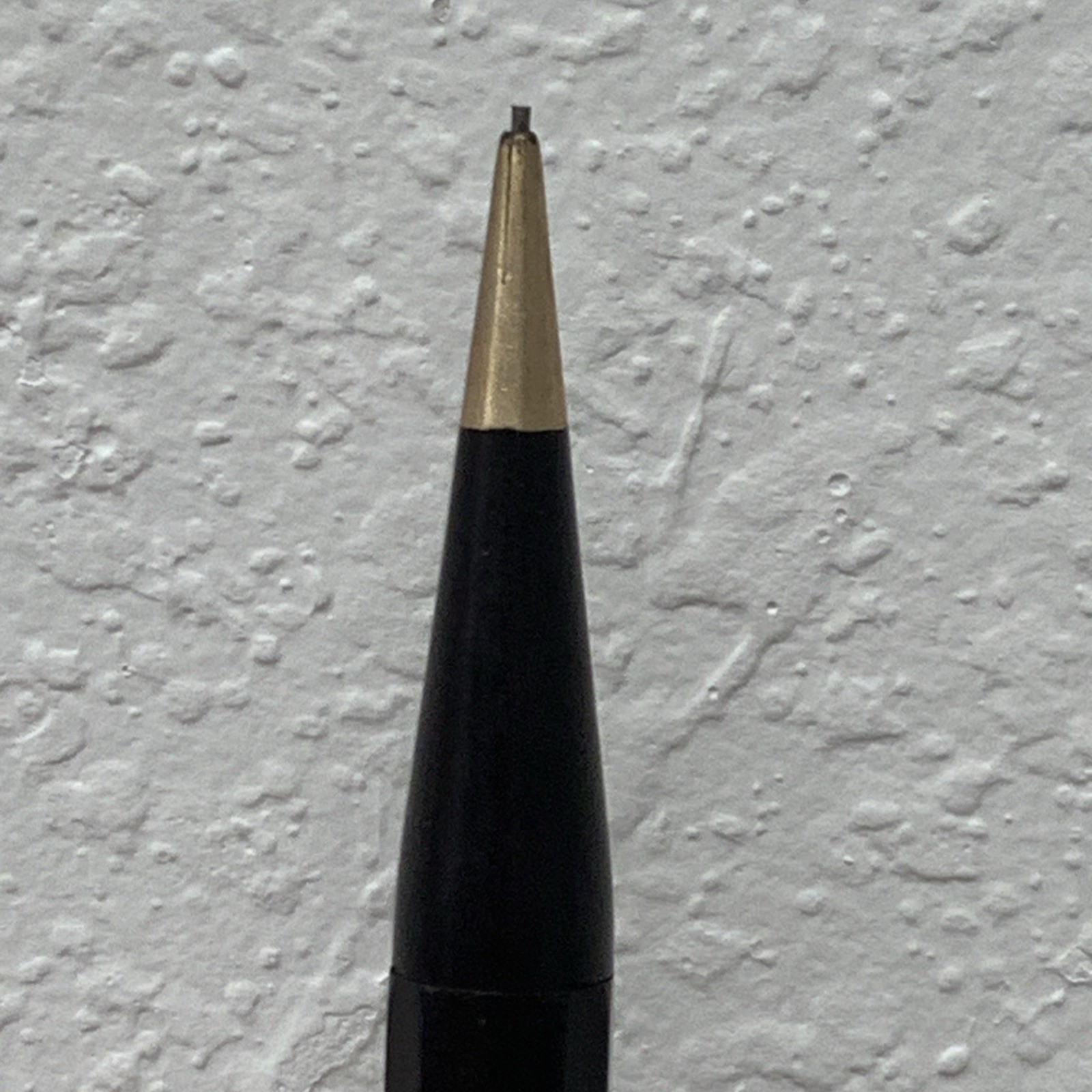Vintage Auto point YORK Ad Mechanical Pencil Black Gold Made In USA * No Lead