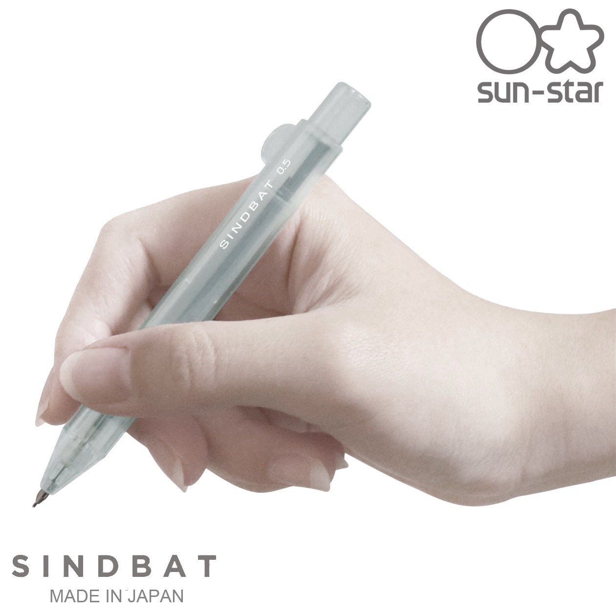 SUN-STAR SINDBAT Mechanical Pencil 0.5mm with 40 Refills Made in Japan