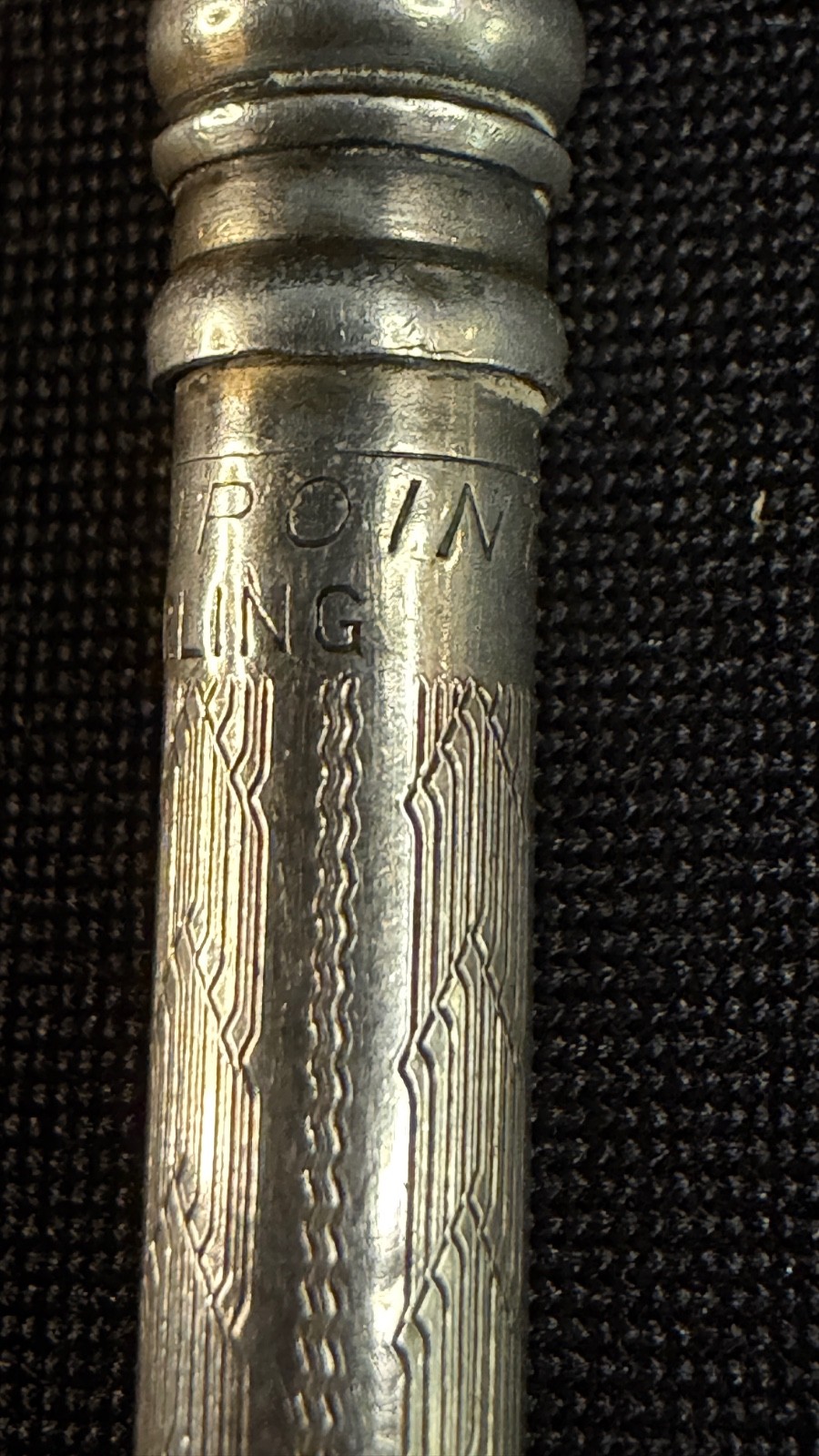 Vintage NuPoint Sterling Silver Pendant Mechanical Pencil