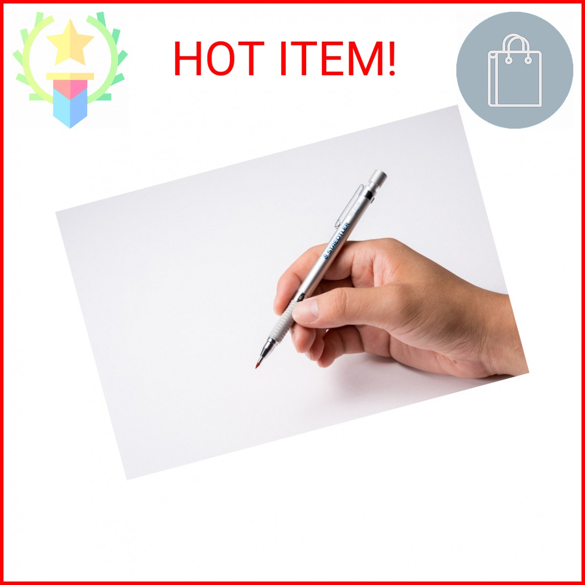 Staedtler Mars Carbon Lead, 2mm, Red, 12 Lead