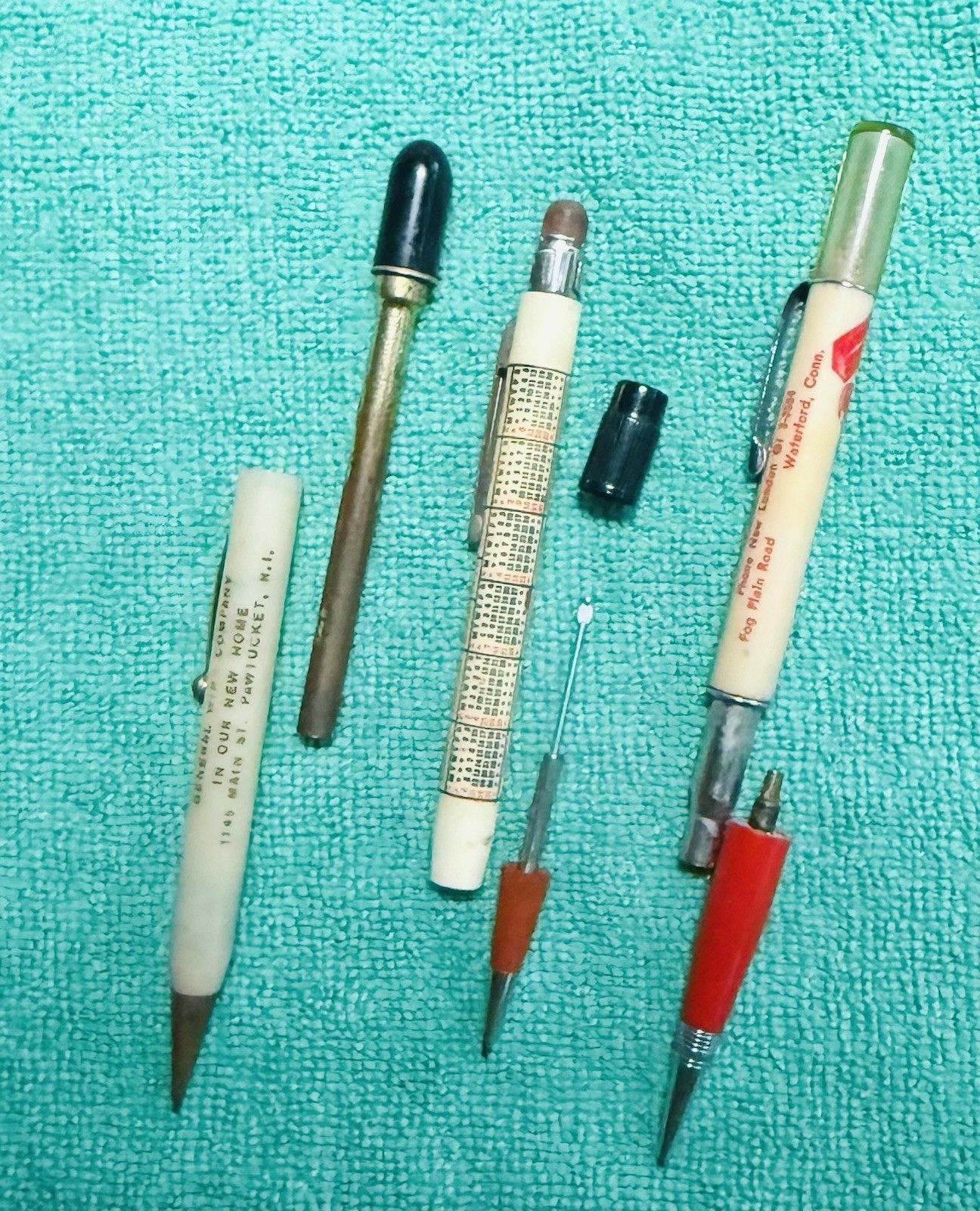 17 Pencil Lot Old & New – All Work – Pentel Zebra Niji Berol Autopoint Ritepoint