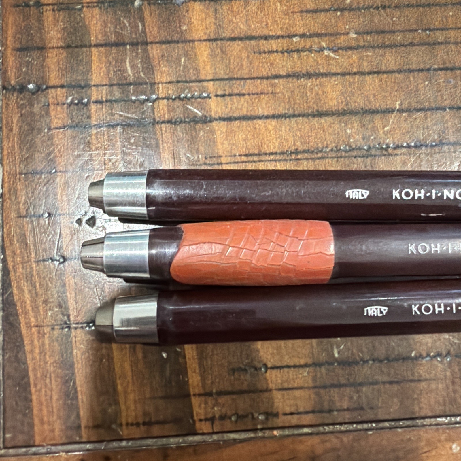 Lot Of 3 Vintage Koh-I-Noor 5649 Jumbo Technical Lead Clutch Holder