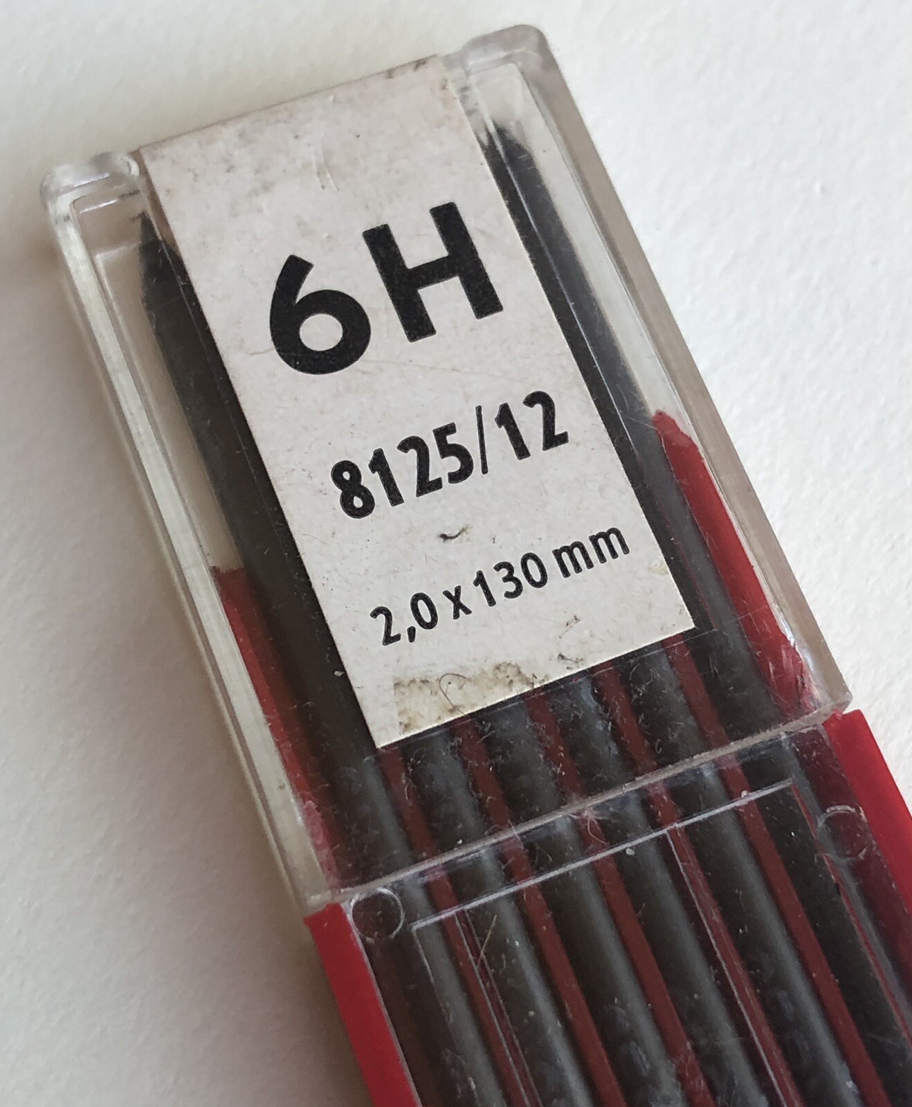 Vintage SWAN Stabilo Drawing Lead 6H 2mm 12 Pack Sleeve Germany