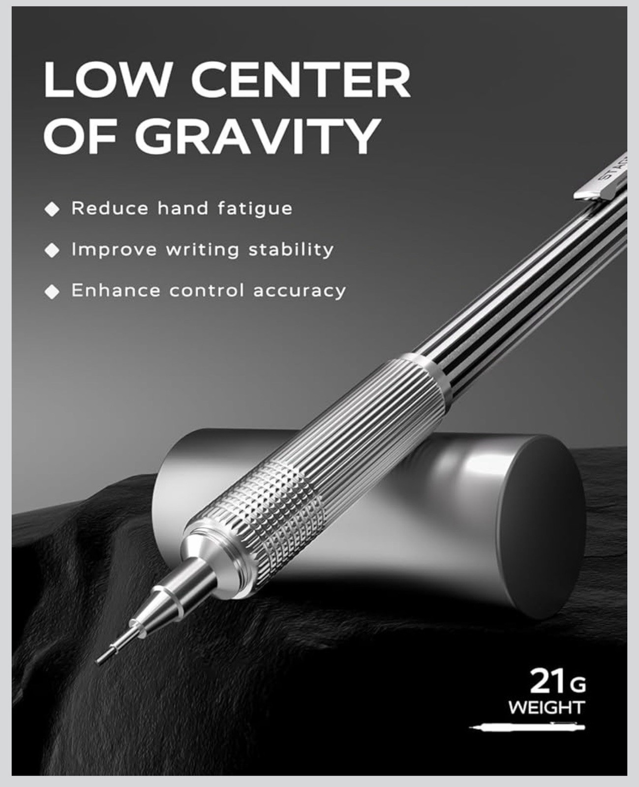 0.5Mm Mechanical Pencil with Metal Gift Case, 1Pcs Metal Mechanical Pencil-New