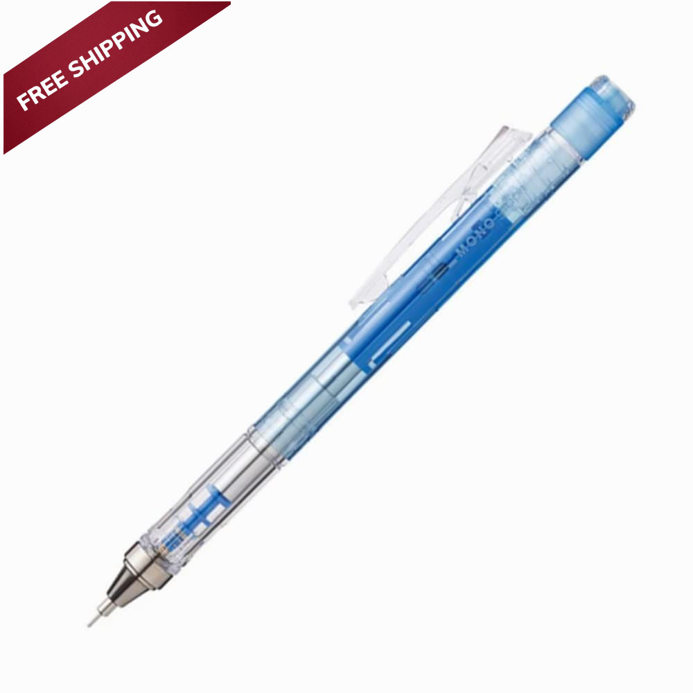 Tombow Mechanical Pencil, Monograph Clear Color 0.5mm, Blue