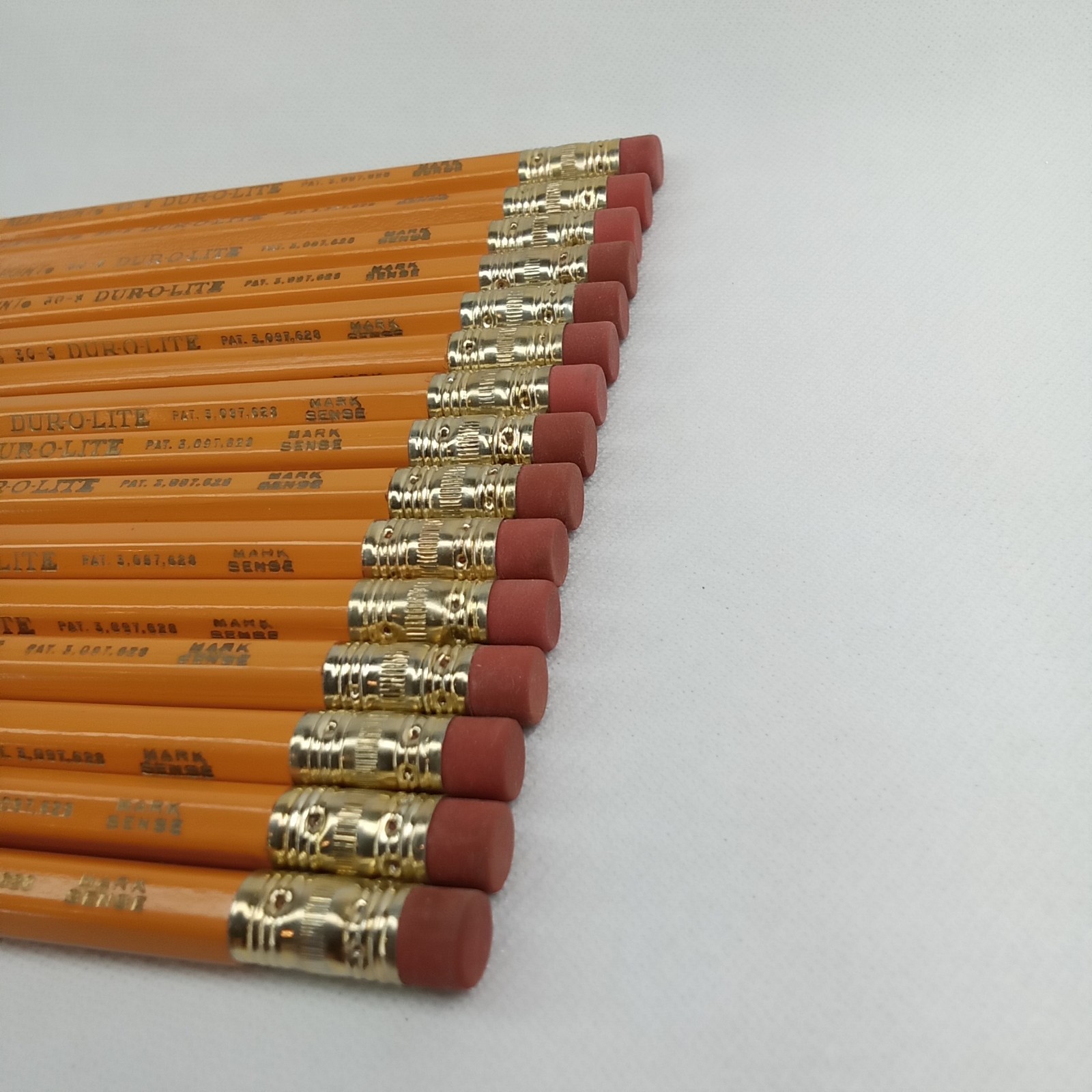 Vintage 1960s Keen Point Dur O Lite Yellow Metal Mechanical Pencil Set Of 15
