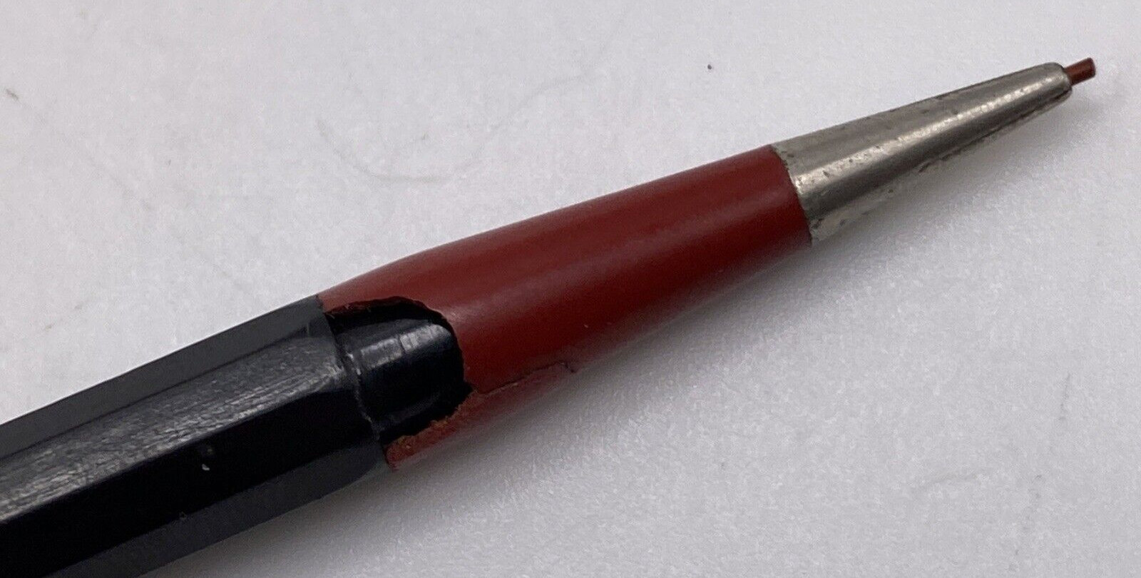 Vtg Autopoint Double Ended Mech Pencil-Red/Black – USA-For Real Thin Lead -Flaw
