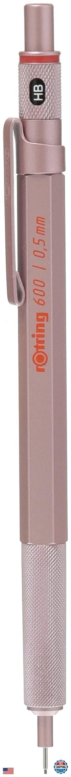 ROTTLING Mechanical Pencil Rose Gold 600 2158794 0.5mm rOtring Mechanical Pen