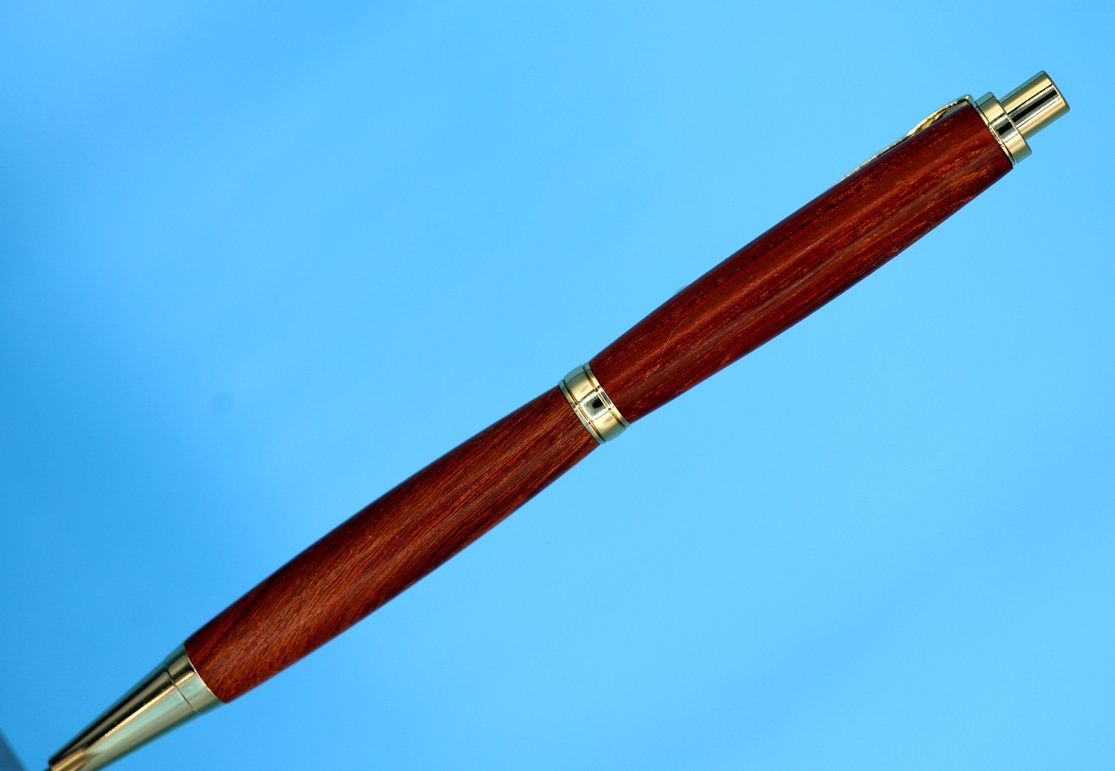 Luxury Rosewood Mechanical Pencil Gold Finish 0.7mm + Extra Lead/Erasers Gift