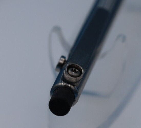 Tactile Turn Titanium Pencil with Side Click and Clip – 0.5mm Lead w/extras