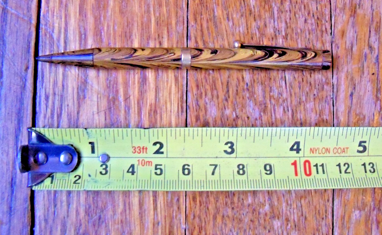 1920’s Waterman Olive Ripple Mechanical Pencil
