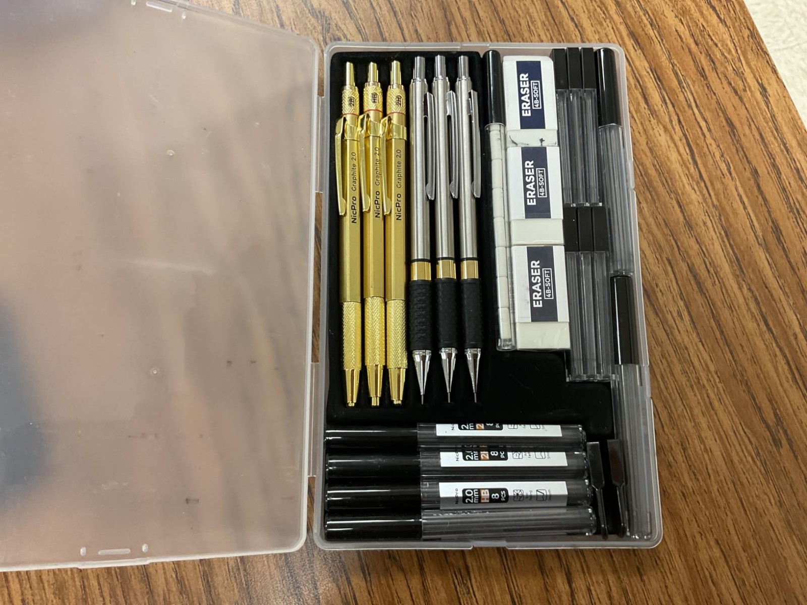 Ultimate 6PCS Mechanical Pencil Set – Perfect for Writing, Sketching, & Drafting
