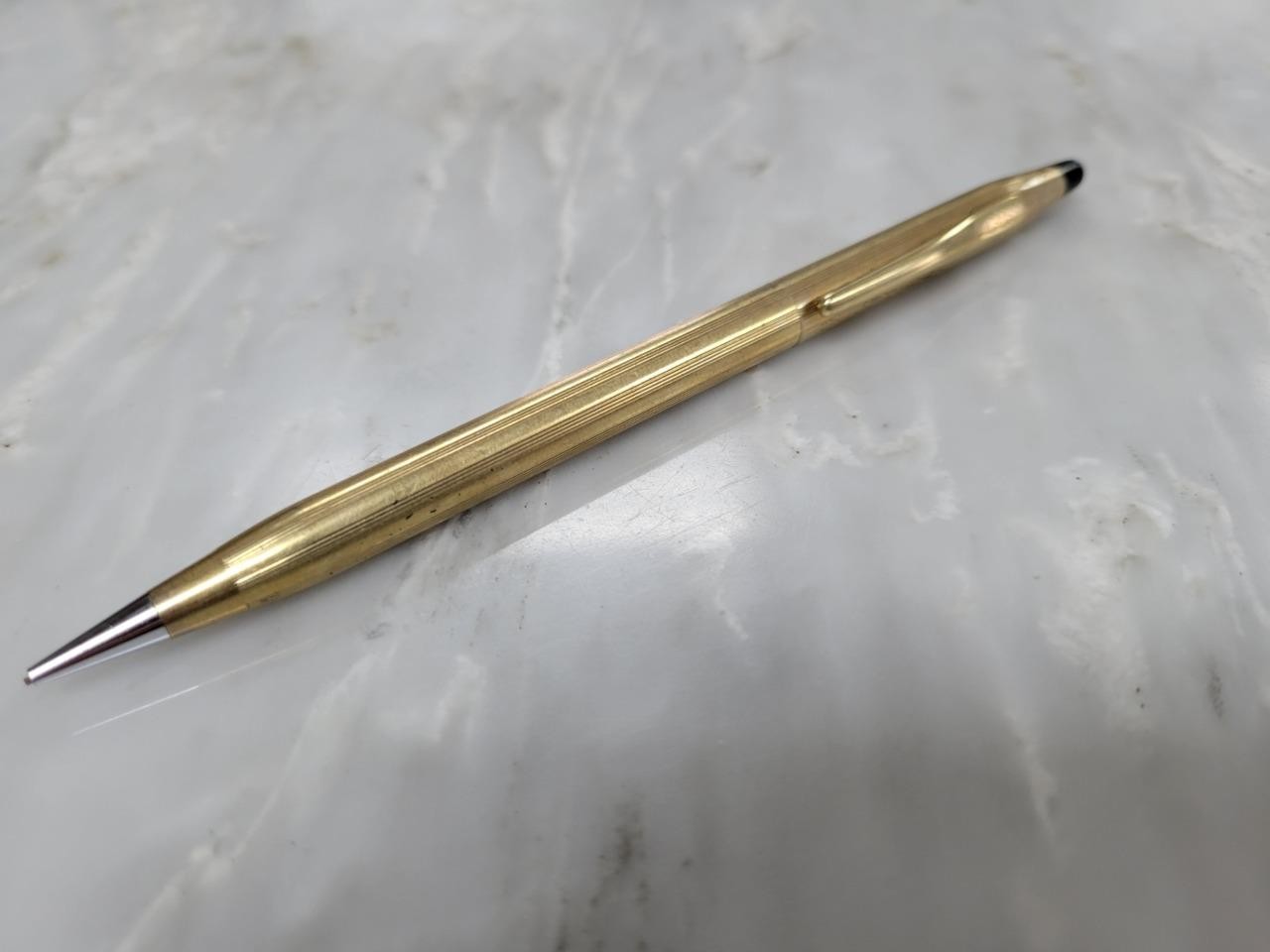 Vintage 10K Gold Filled Cross Pencil ~ 5.25″ ~ 1-E105