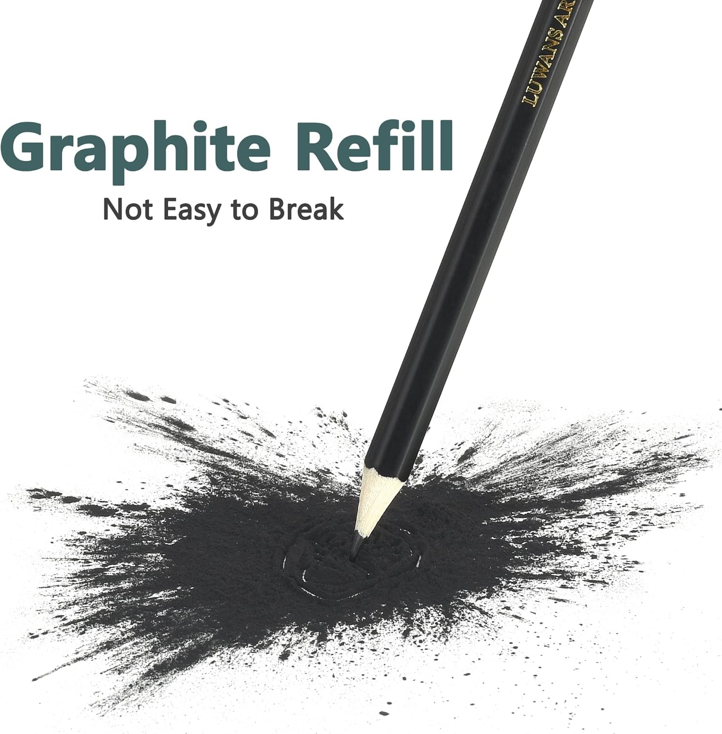 Drawing Pencils Set of 14 (B – 12B) Sketching 14 Count (Pack 1), Black