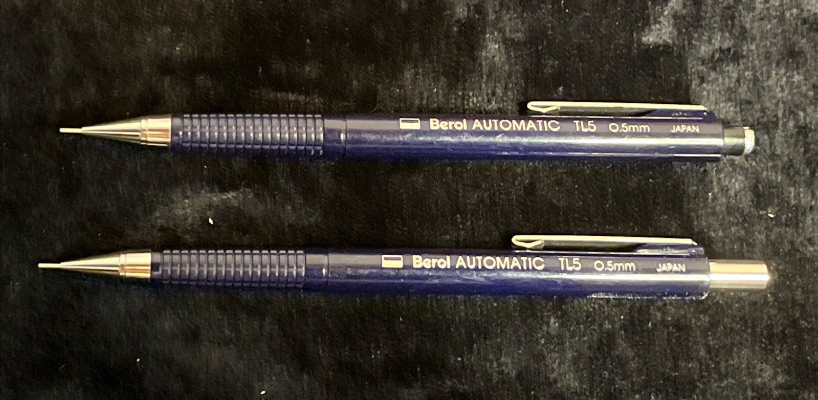 Berol TL5 Mechanical Pencil 0.5mm Blue Automatic Japan, Set of (2), no cap (1)