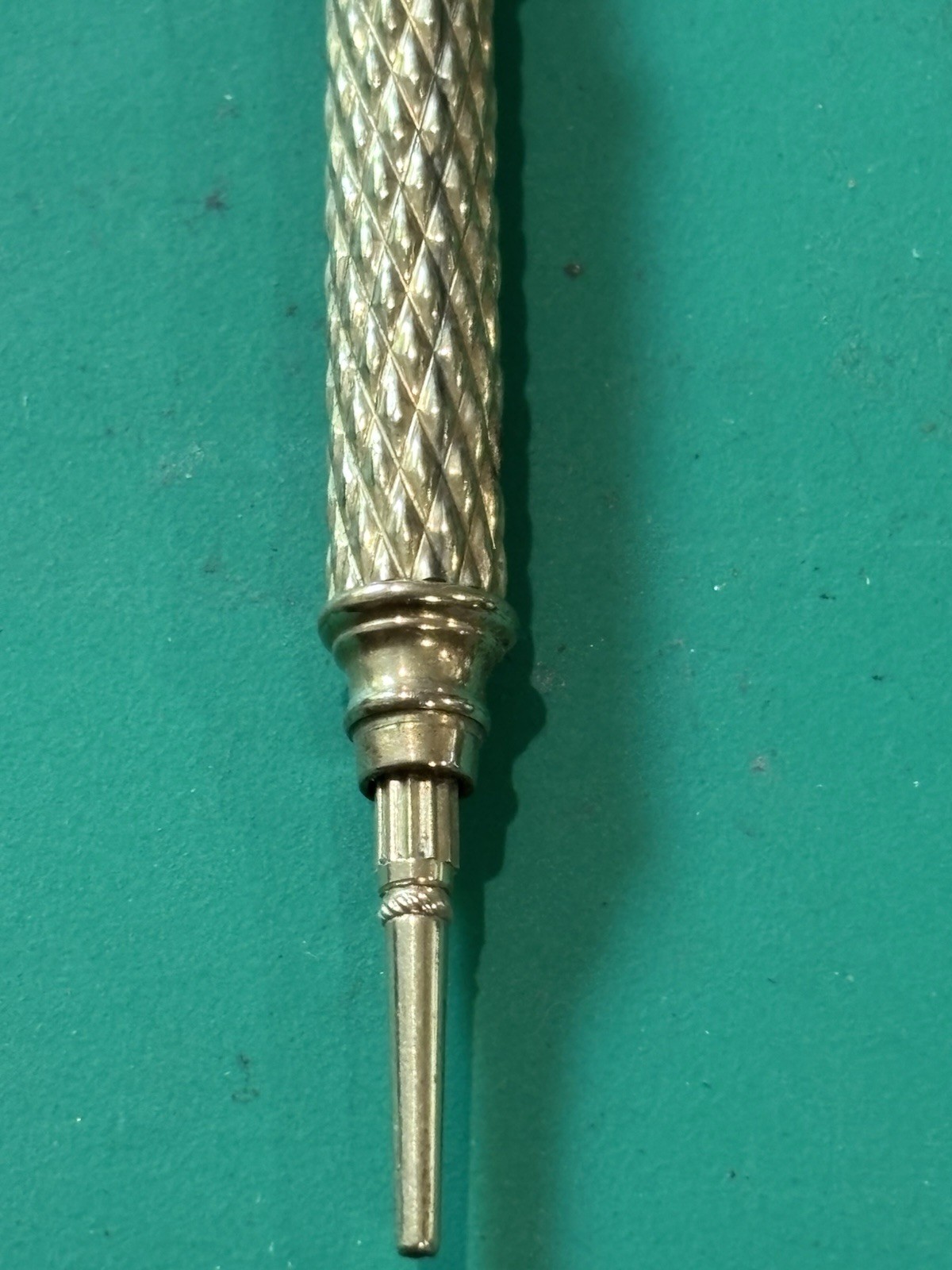 Antique Mechanical Retractable Propelling Pencil Gold Filled Engraved Gertie