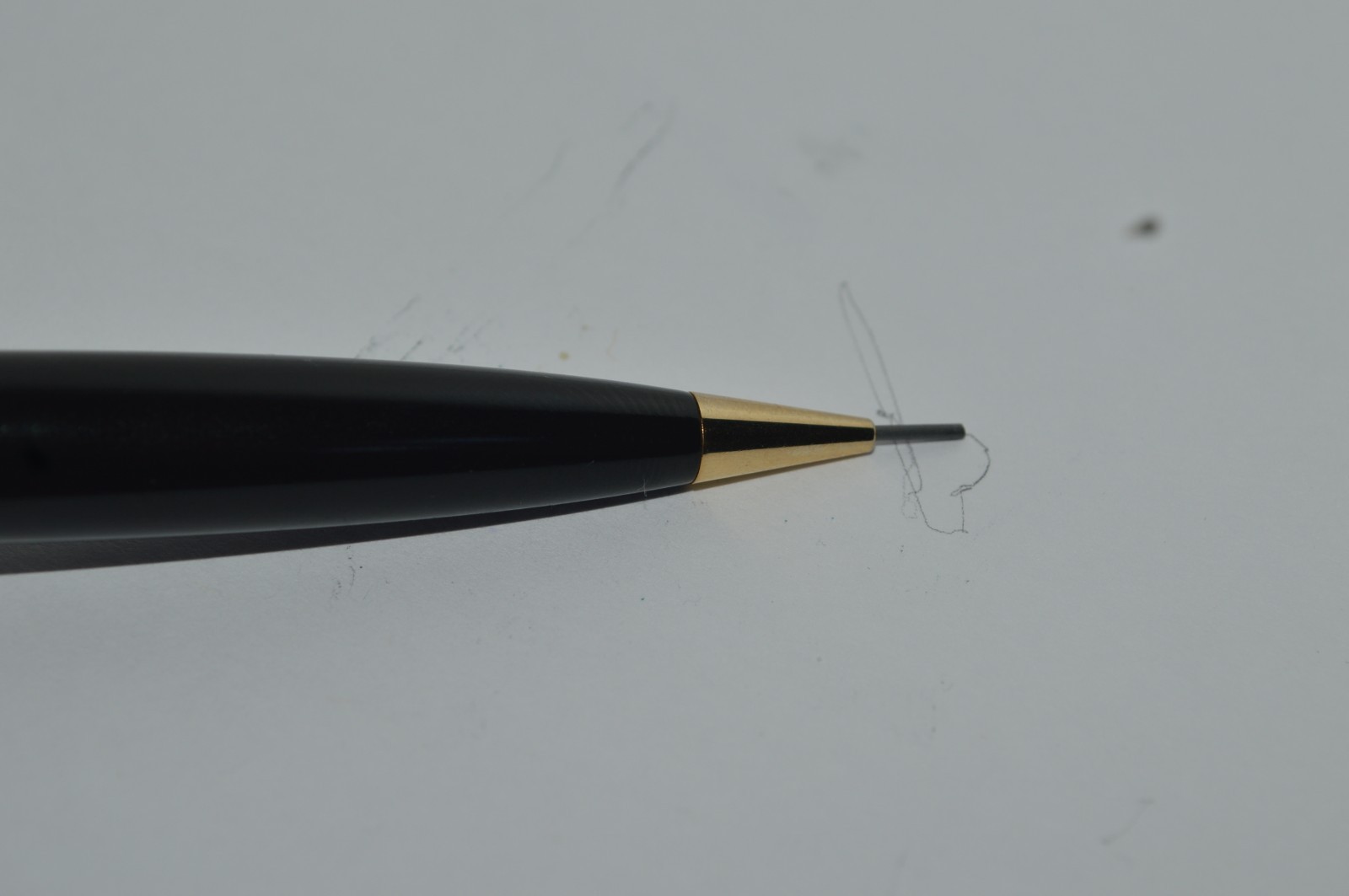 MONTEFIORE Mechanical Pencil Black Lacquer Finish FPS Engraved Excellent Condit