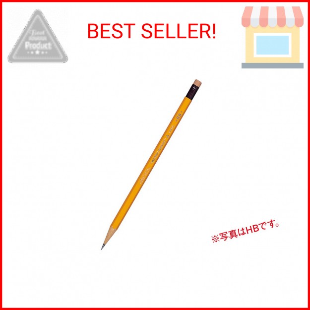Mitsubishi Pencil 9852 B Pencil with Eraser, 1 Dozen K9852B