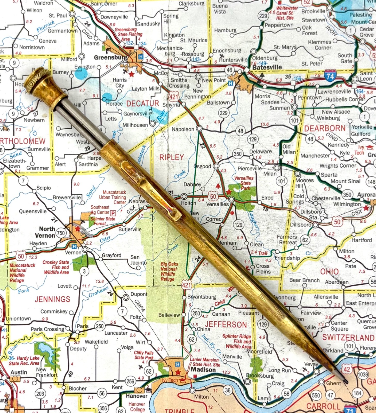 Vintage Metal Wahl Eversharp Gold-Filled Dart Patterned – Mechanical Pencil