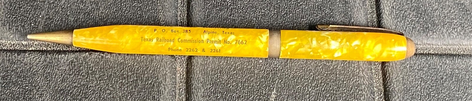 1940’s OSBORNE Marble / Celluloid & Metal Mechanical Pencil Made In USA *NICE*