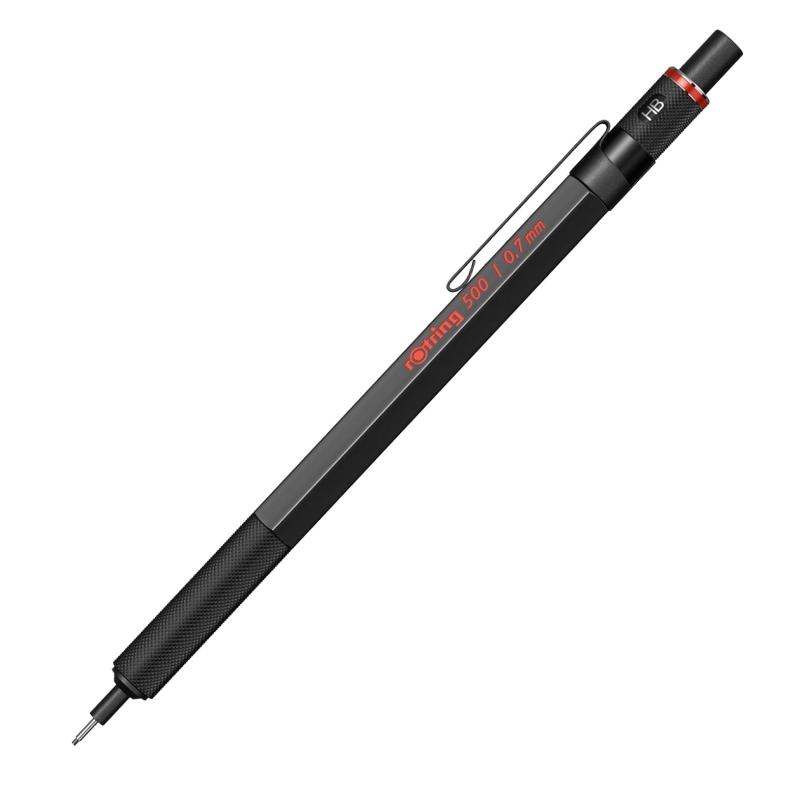 rOtring 1904727 500 0.7mm Mechanical Pencil, Black 1 Count (Pack of 1),