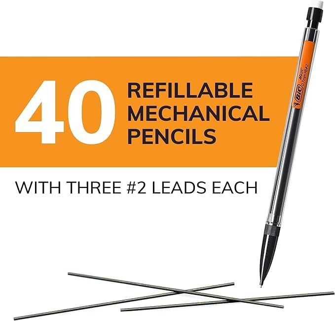BIC Xtra Smooth Mechanical Pencil with 0.7 mm Medium Point Refillable and