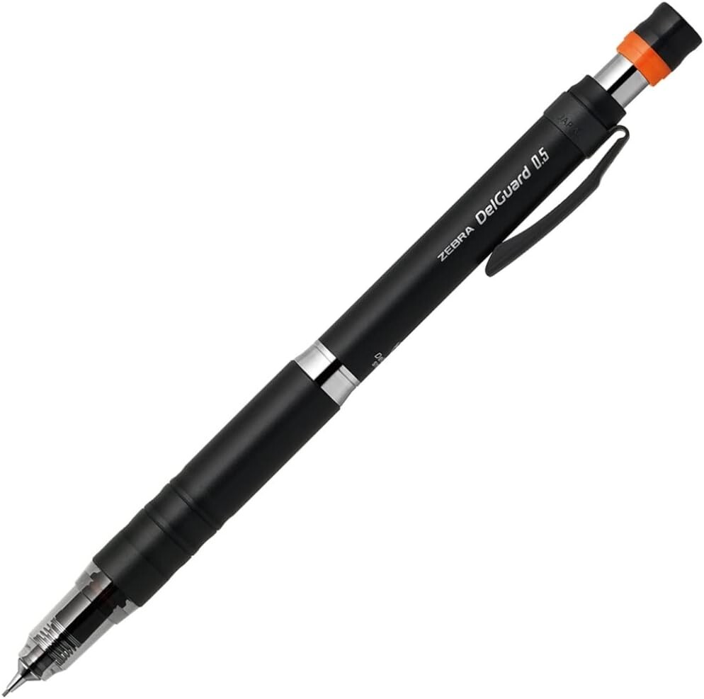 ZEBRA Delguard Type Lx 0.5mm Mechanical Pencil P-MA86-BK Black body