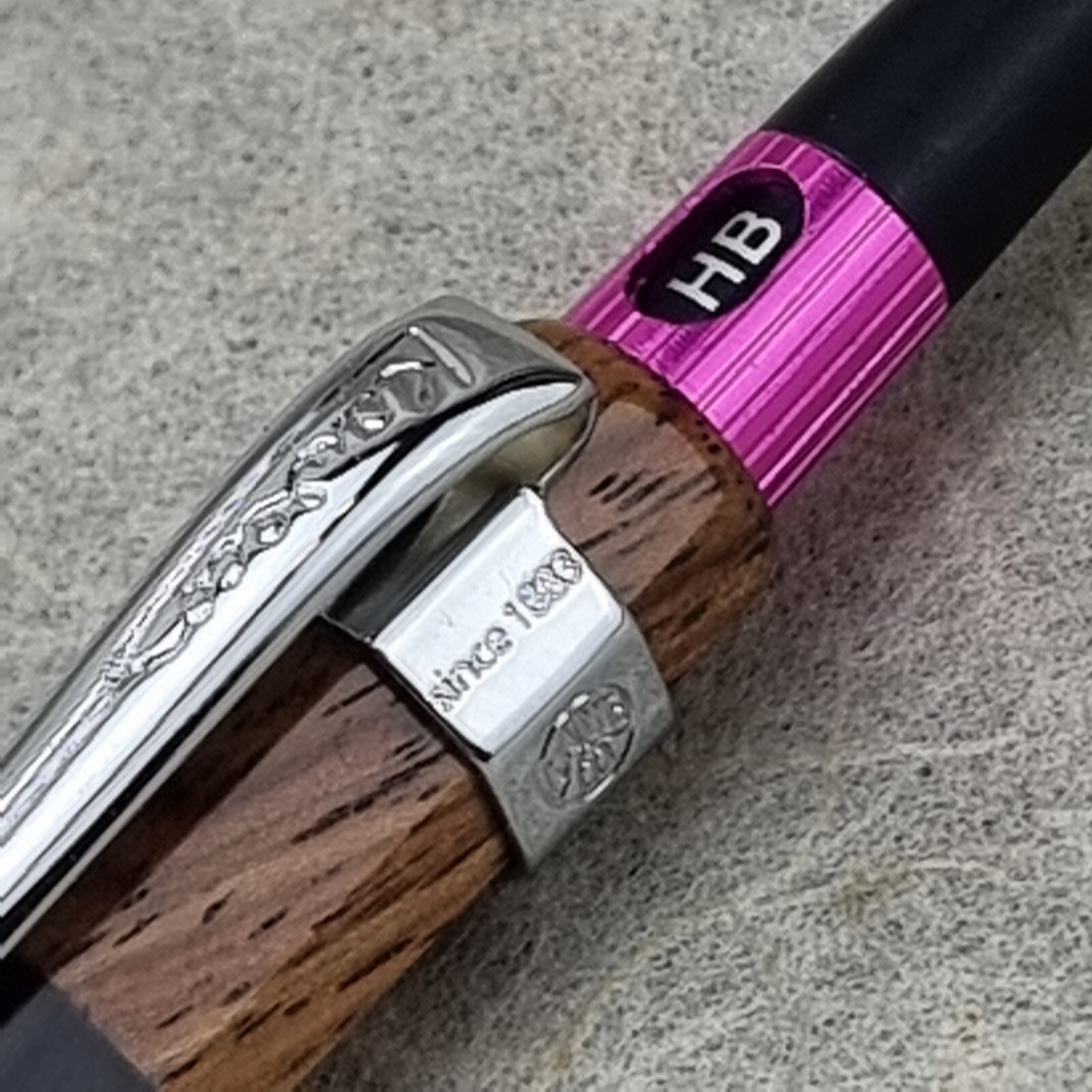 Hand Crafted Pentel PG5 Mechanical Pencil with Octagonal Wood Barrel