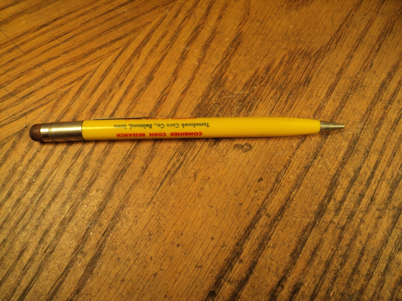 Vintage Scripto Mechanical Pencil Tomahawk-Clarke-Carlson Corn Combine Research