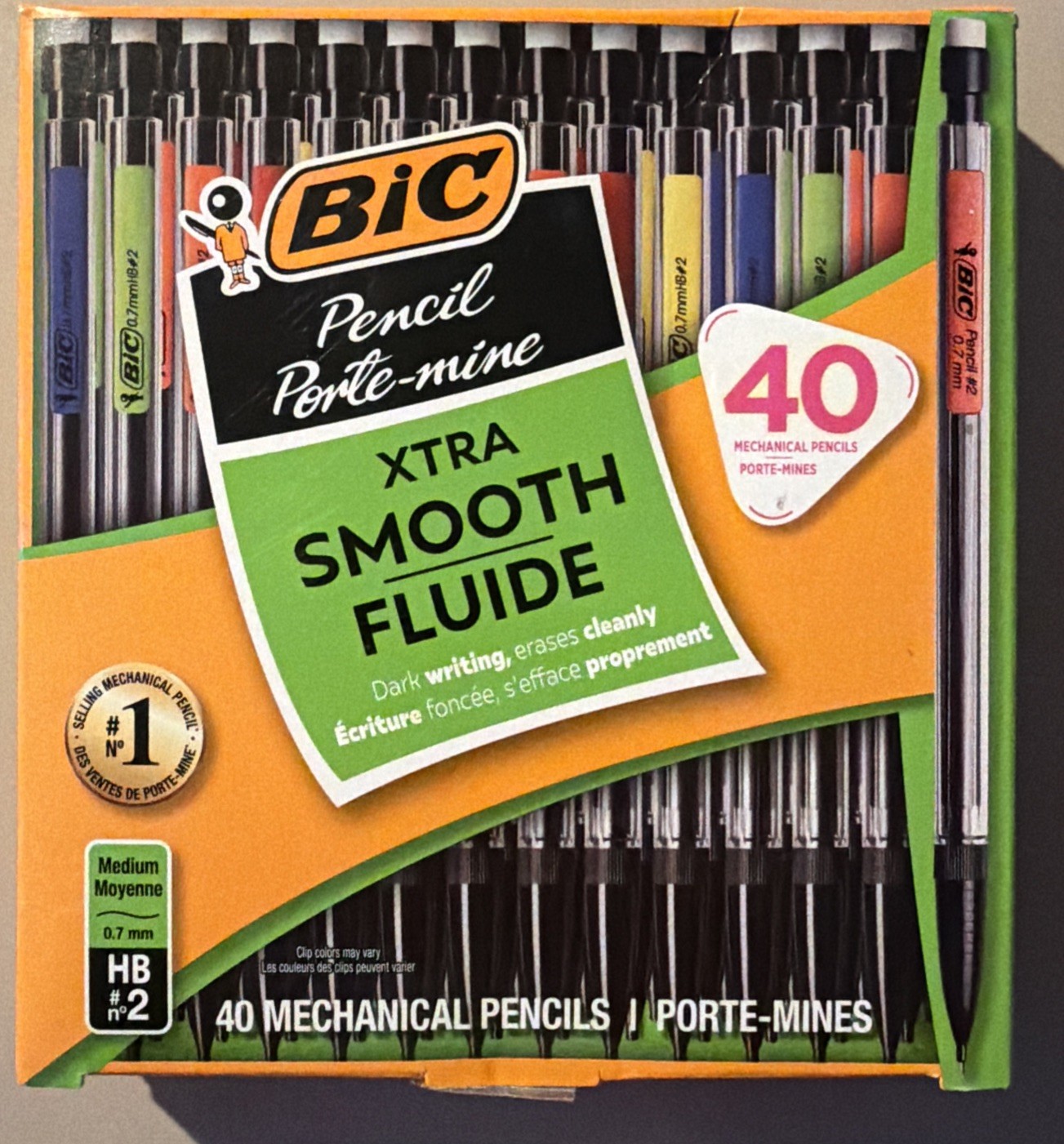 BIC Xtra Smooth Mechanical Pencils, 0.7mm, 40-Pack