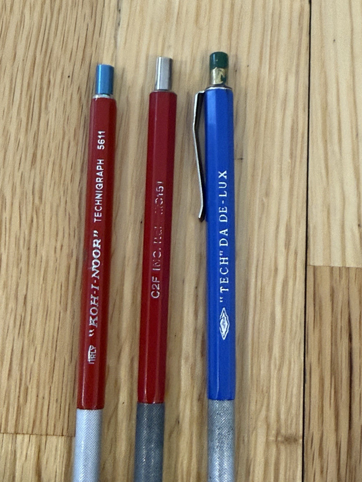 Vintage Lead Holders Lot Of 3 Mixed Brands