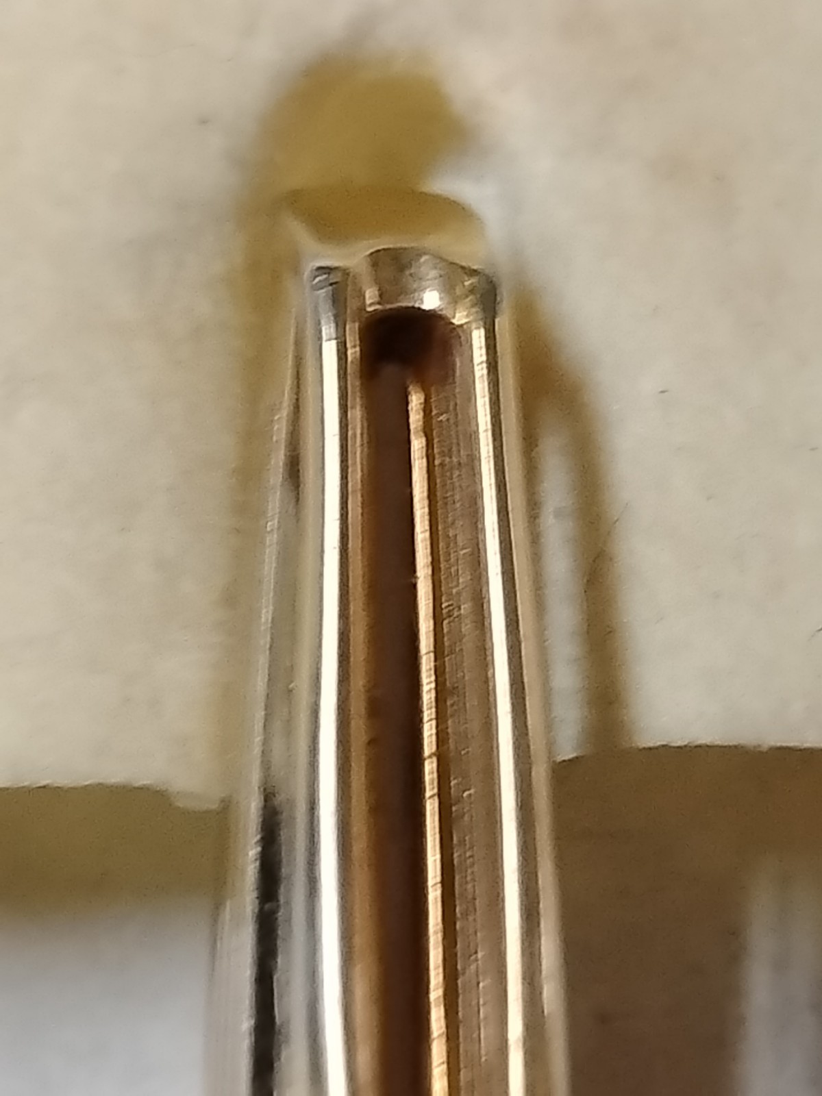 VTG Waterman C/F Mechanical Pencil Teal Blue & Gold Cap FOR PARTS. #M1