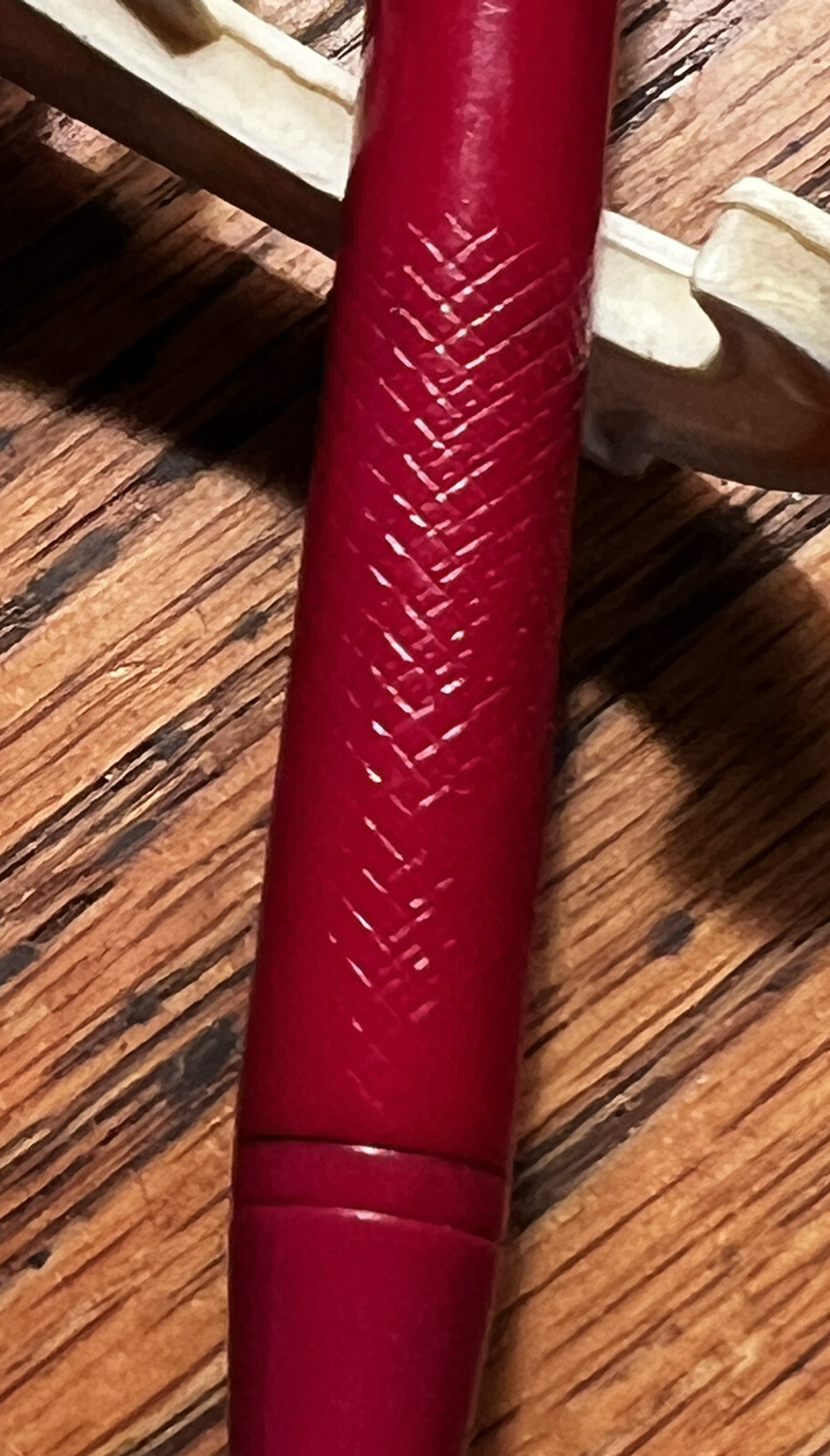 Vintage Antique Listo “Center Turn” Mechanical Pencil Red/White