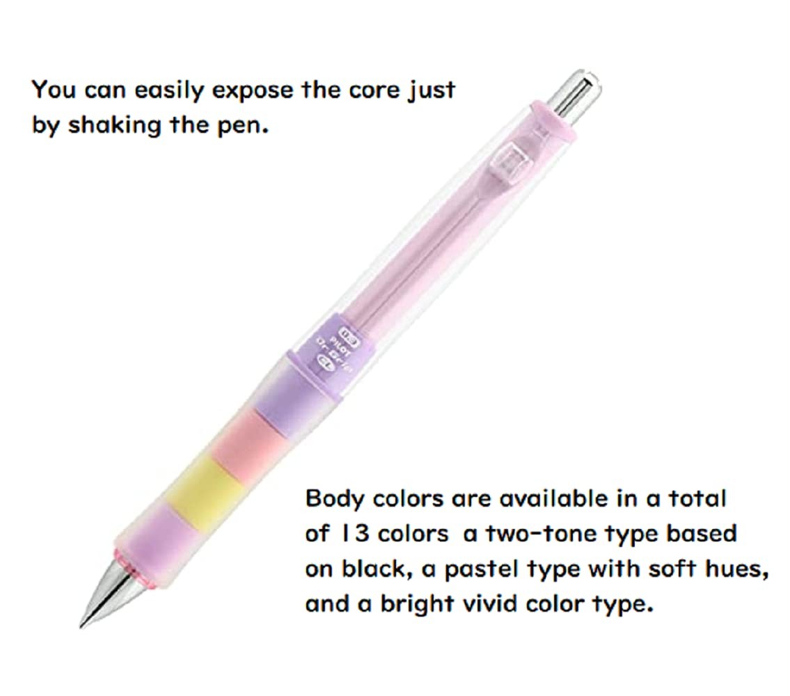 Mechanical Pencil Dr. Grip CL Play Boader 0.3mm Pastel Color Body 3 Packs Wit…