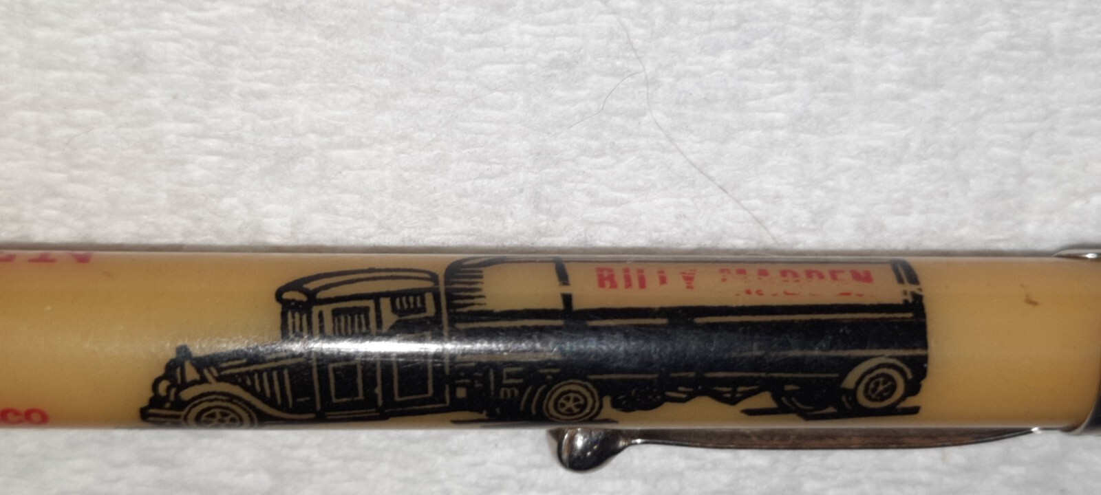 “Billy Madden*YOUR CANDY MAN*Phone 42 S 3*Scottsbluff, Nebr.” Working Pencil
