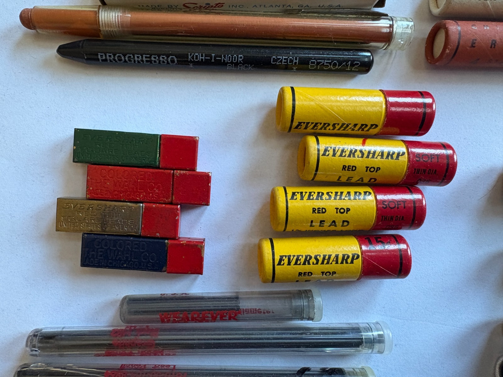 Vintage MECHANICAL PENCIL Lead Eraser LOT Eversharp Venus Farber-Castell