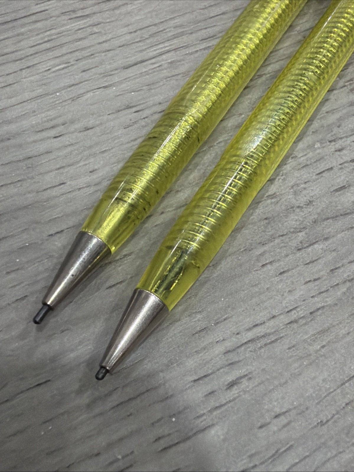 Scripto Classic K780 Transparent Yellow Lot Of 2