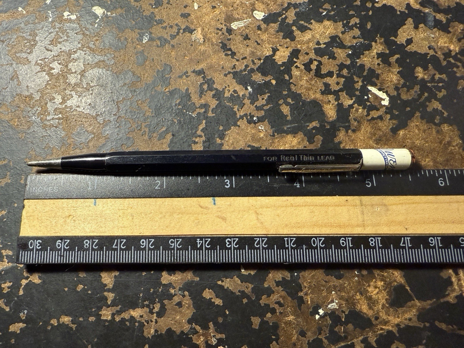VINTAGE ADVERTISING AUTOPOINT MECHANICAL PENCIL Owens Supply co Real Thin Lead