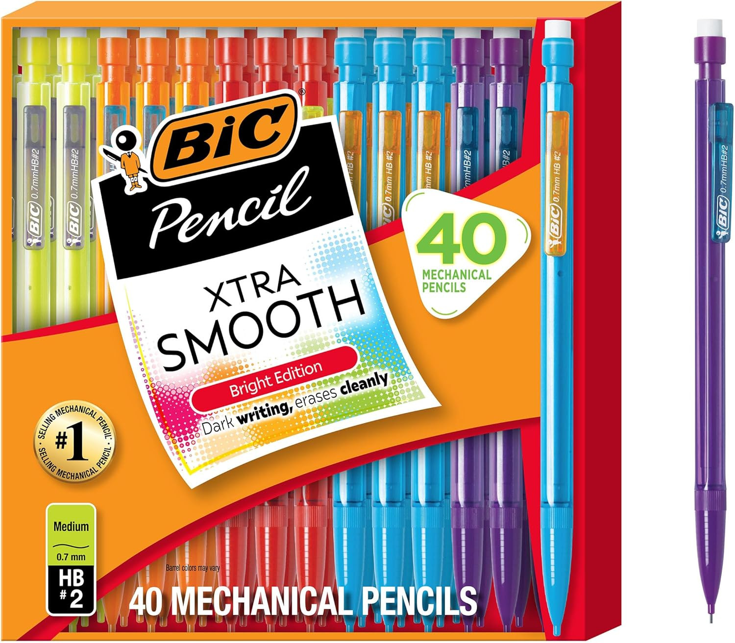 Xtra Smooth Mechanical Pencil, 0.7 Mm Medium Point, Refillable and Retractable,