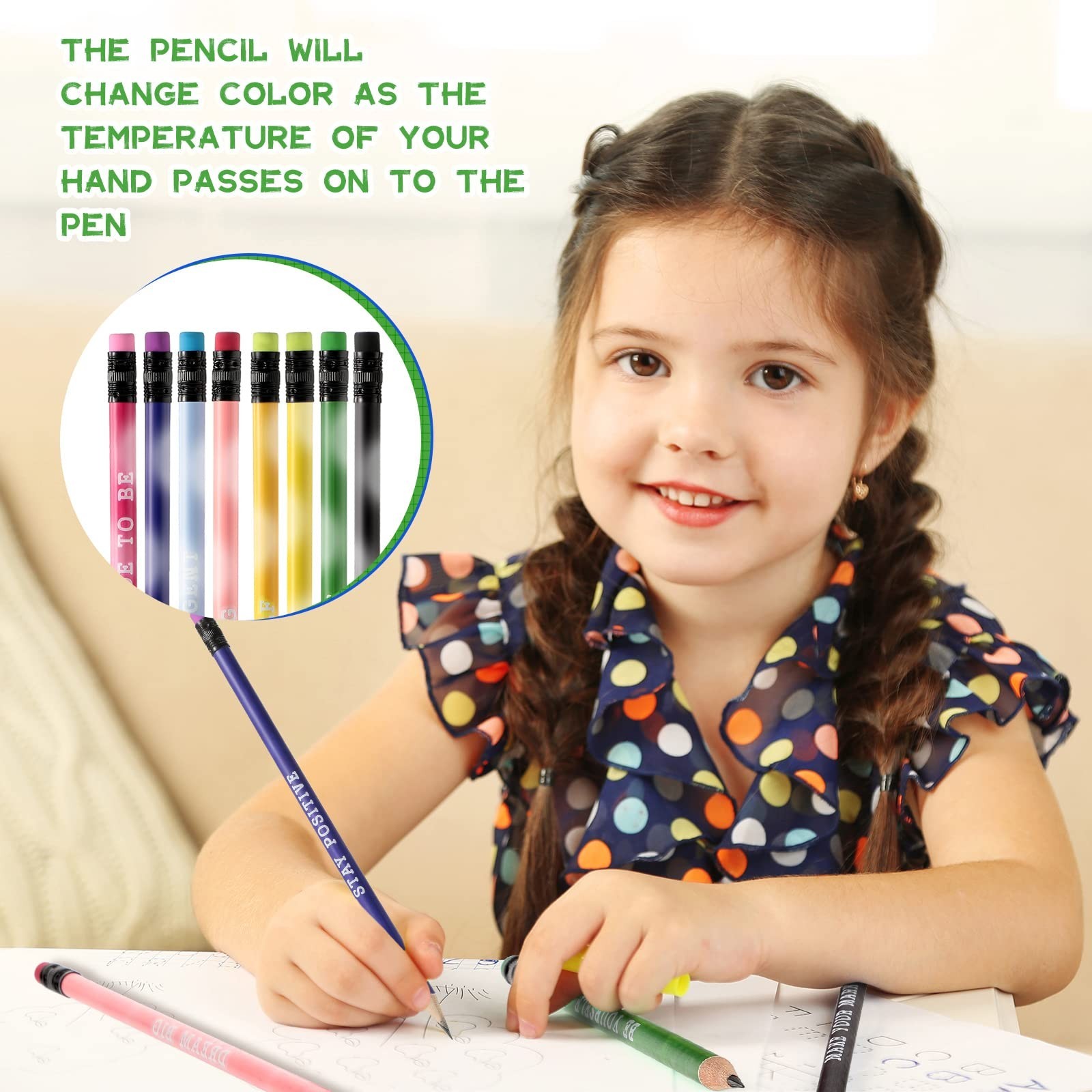 60 Pcs Inspirational Pencils Personalized Pencils with Name Cute Pencils Moti…