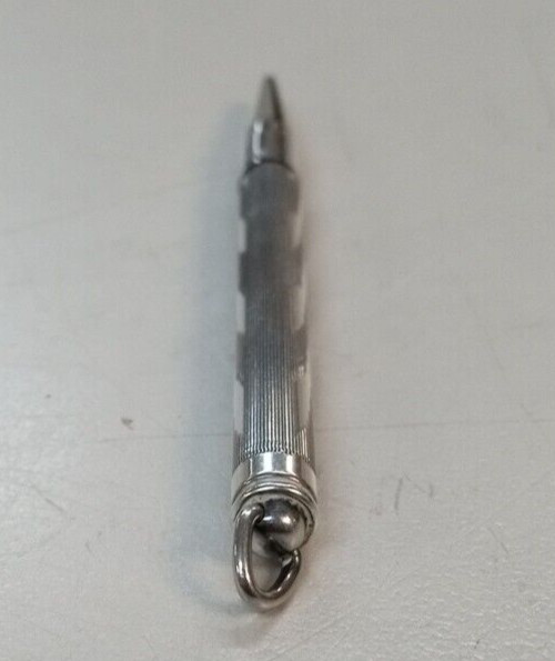 Vintage AXT 925 sterling silver small mechanical pencil PENDANT COLLECTORS USA