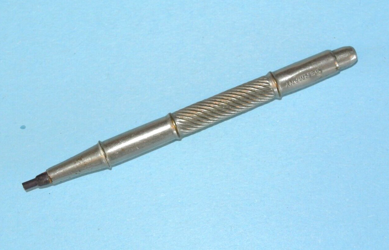 Vintage signed GERMANY 3.5″ Mechanical Pencil ~ Push Button Top
