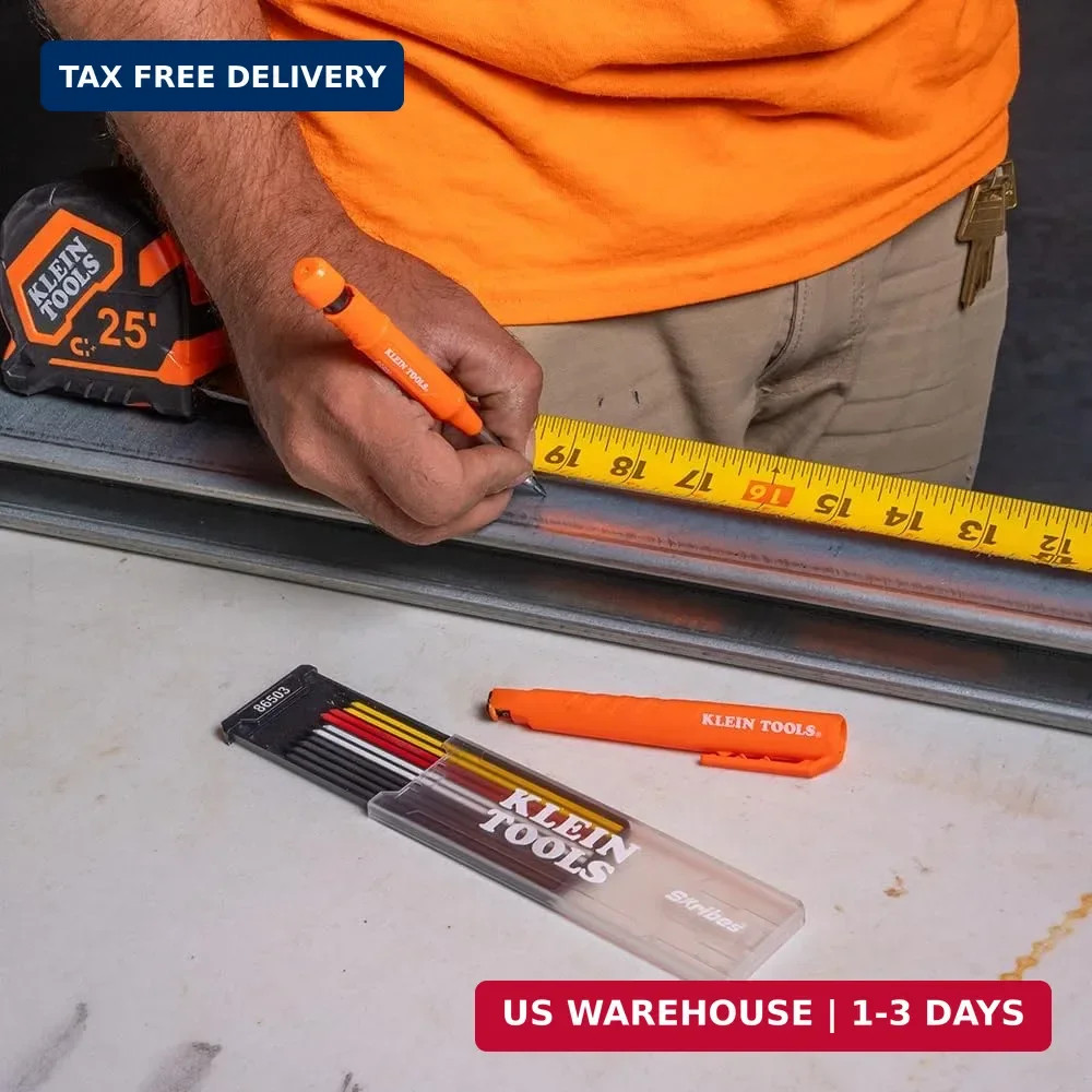 Klein Tools 86501 Skribes 2.8 mm Mechanical Carpenter Pencil with Built-In Sharp