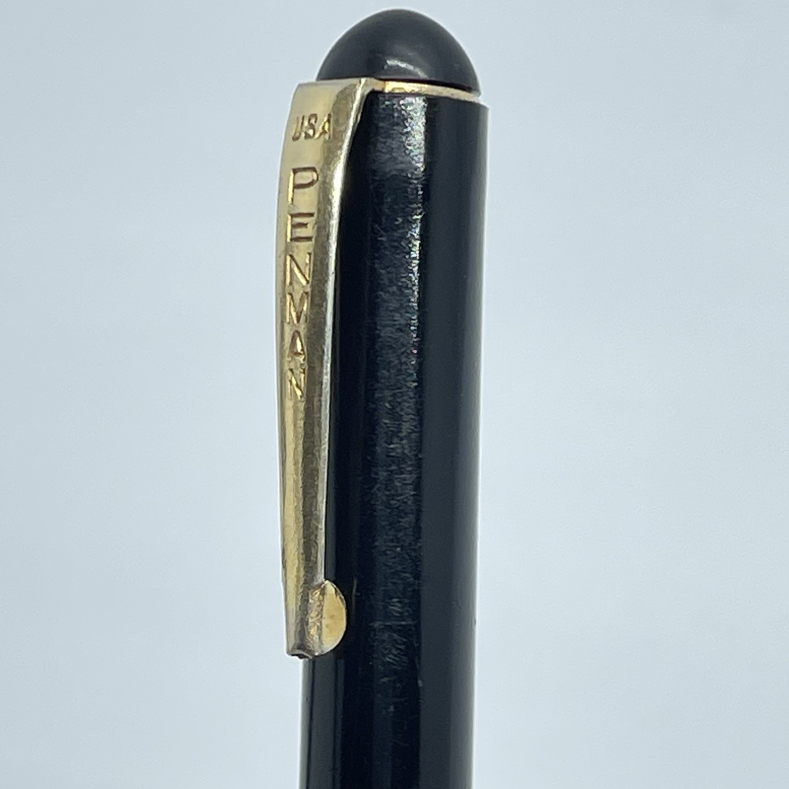 Penman USA Black and Gold Tone Mechanical Pencil with Name ” Fern Able” Vintage